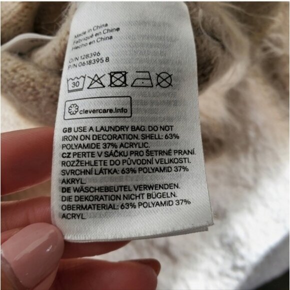 H&M Kids Fuzzy Eyelash Knit Cat Sweater 2-4Y - Picture 7 of 8